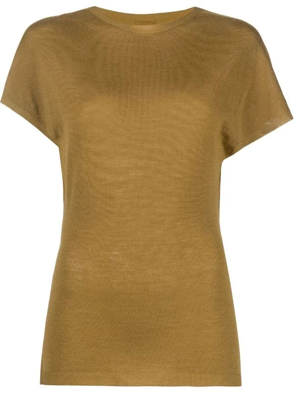 ( Nouvelle Collection ) Rick Owens T-shirt En Maille Fine Femme 3 ( Nouvelle Collection ) Rick Owens T-shirt En Maille Fine Femme