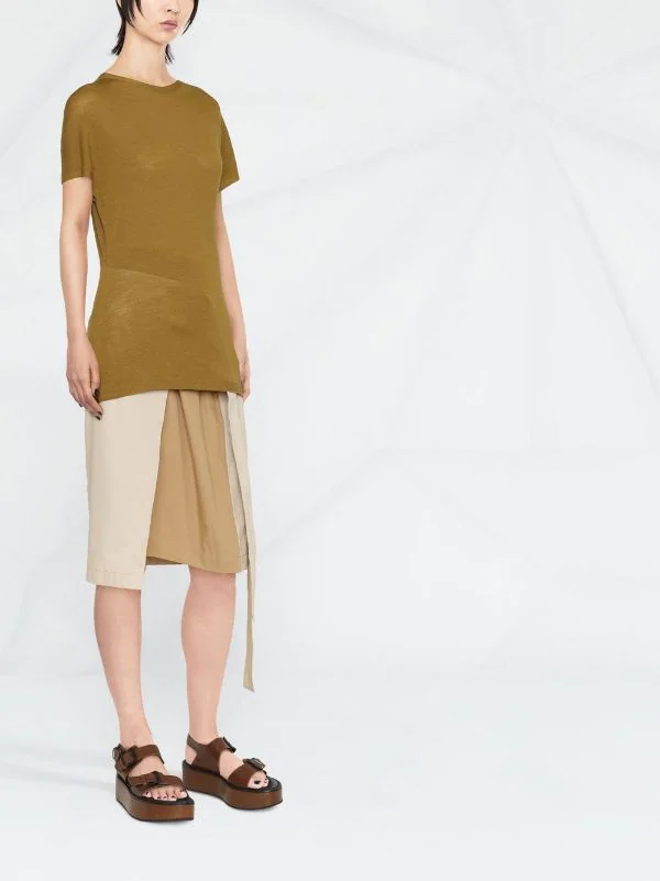 ( Nouvelle Collection ) Rick Owens T-shirt En Maille Fine Femme 5 ( Nouvelle Collection ) Rick Owens T-shirt En Maille Fine Femme – Image 3