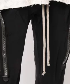 ( Nouvelle Collection ) Rick Owens BLACK Pantalon Bauhaus Cargo à Coupe Fuselée Homme -Rick Owens Soldes 18032772 38371803 600