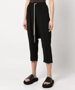 ( Nouvelle Collection ) Rick Owens 09 Pantalon Court à Coupe Sarouel Femme 9 ( Nouvelle Collection ) Rick Owens 09 Pantalon Court à Coupe Sarouel Femme -Rick Owens Soldes 18033264 38342110 600
