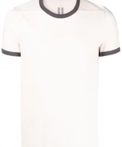 ( Nouvelle Collection ) Rick Owens T-shirt à Bords Contrastants Homme