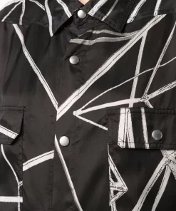 ( Nouvelle Collection ) Rick Owens Surchemise à Imprimé Graphique Femme -Rick Owens Soldes 18043278 38273287 600