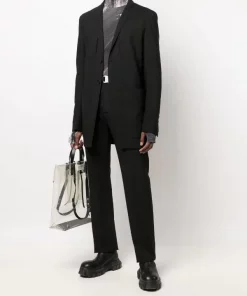 ( Nouvelle Collection ) Rick Owens 09 BLK Veste Lido à Veste à Simple Boutonnage Homme 10 ( Nouvelle Collection ) Rick Owens 09 BLK Veste Lido à Veste à Simple Boutonnage Homme -Rick Owens Soldes 18049634 39034443 600