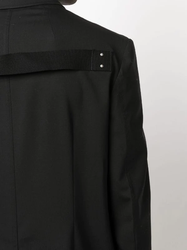 ( Nouvelle Collection ) Rick Owens 09 BLK Veste Lido à Veste à Simple Boutonnage Homme 8 ( Nouvelle Collection ) Rick Owens 09 BLK Veste Lido à Veste à Simple Boutonnage Homme – Image 6