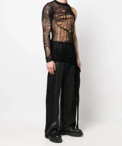 ( Nouvelle Collection ) Rick Owens Pull Asymétrique à Effet Usé 09 BLK BLACK 9 ( Nouvelle Collection ) Rick Owens Pull Asymétrique à Effet Usé 09 BLK BLACK -Rick Owens Soldes 18050149 39007667 600