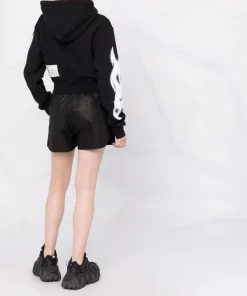 ( Nouvelle Collection ) Rick Owens 09 BLACK Short Fog à Lien De Resserrage Femme 11 ( Nouvelle Collection ) Rick Owens 09 BLACK Short Fog à Lien De Resserrage Femme -Rick Owens Soldes 18050313 38354077 600