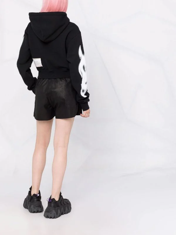 ( Nouvelle Collection ) Rick Owens 09 BLACK Short Fog à Lien De Resserrage Femme 6 ( Nouvelle Collection ) Rick Owens 09 BLACK Short Fog à Lien De Resserrage Femme – Image 4