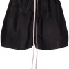 ( Nouvelle Collection ) Rick Owens 09 BLACK Short Fog à Lien De Resserrage Femme