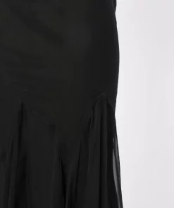 Rick Owens 09 Jupe En Soie à Ourlet Asymétrique Femme -Rick Owens Soldes 18056912 38401977 600