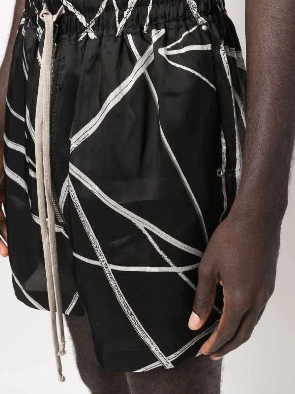 ( Nouvelle Collection ) Rick Owens Short à Imprimé Géométrique Homme 7 ( Nouvelle Collection ) Rick Owens Short à Imprimé Géométrique Homme – Image 5