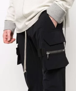 ( Nouvelle Collection ) Rick Owens Pantalon à Design Multi-poches 09 BLACK -Rick Owens Soldes 18072878 38305552 600
