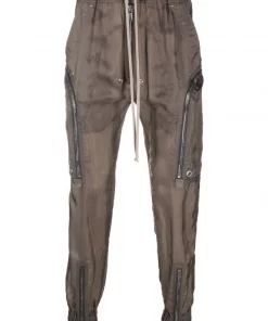 ( Nouvelle Collection ) Rick Owens 34 DUST Pantalon à Design Multi-poches Homme