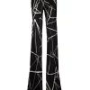 Rick Owens Pantalon évasé Linear Babel à Imprimé Graphique 0921 BLACK NATURAL -Rick Owens Soldes 18077039 38272853 600