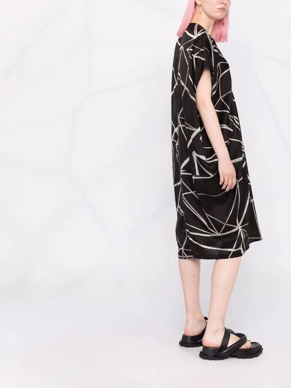 ( Nouvelle Collection ) Rick Owens Robe Imprimée à Manches Courtes Femme 8 ( Nouvelle Collection ) Rick Owens Robe Imprimée à Manches Courtes Femme – Image 6