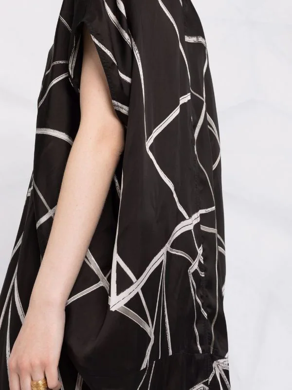 ( Nouvelle Collection ) Rick Owens Robe Imprimée à Manches Courtes Femme 7 ( Nouvelle Collection ) Rick Owens Robe Imprimée à Manches Courtes Femme – Image 5