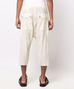 ( Nouvelle Collection ) Rick Owens 21 NATURAL Pantalon De Jogging Sarouel à Coupe Courte Homme -Rick Owens Soldes 18082976 38525219 600