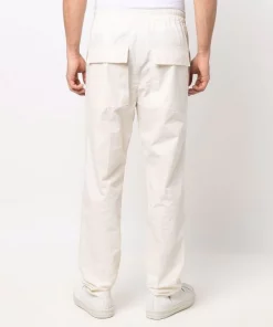 ( Nouvelle Collection ) Rick Owens Pantalon Droit à Taille à Lien De Resserrage Homme -Rick Owens Soldes 18083618 38492502 600