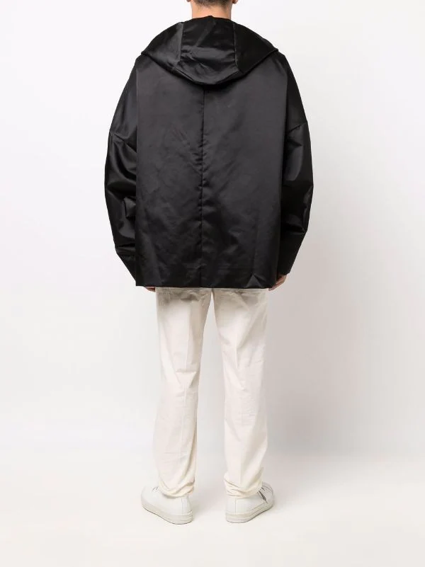 ( Nouvelle Collection ) Rick Owens 09 BLACK Veste Bomber à Effet Satiné Homme 6 ( Nouvelle Collection ) Rick Owens 09 BLACK Veste Bomber à Effet Satiné Homme – Image 4