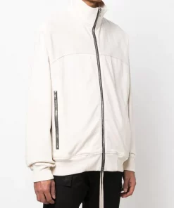 ( Nouvelle Collection ) Rick Owens Sweat à Fermeture Zippée 21 NATURAL -Rick Owens Soldes 18085107 38547577 600