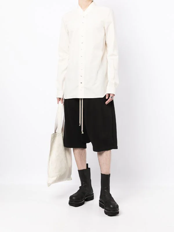 ( Nouvelle Collection ) Rick Owens Chemise Unie à Manches Longues 21 4 ( Nouvelle Collection ) Rick Owens Chemise Unie à Manches Longues 21 – Image 2