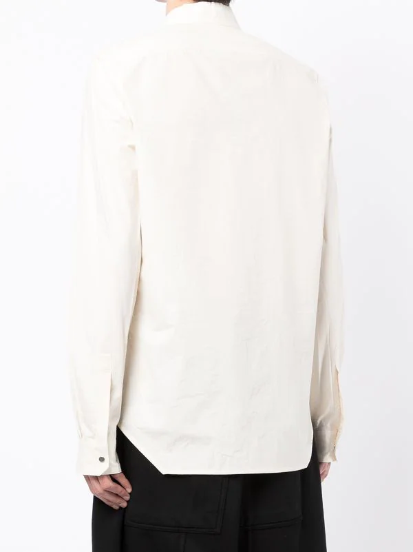 ( Nouvelle Collection ) Rick Owens Chemise Unie à Manches Longues 21 6 ( Nouvelle Collection ) Rick Owens Chemise Unie à Manches Longues 21 – Image 4