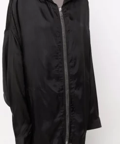 ( Nouvelle Collection ) Rick Owens Veste Oversize Zippée à Capuche Femme -Rick Owens Soldes 18094219 38339428 600