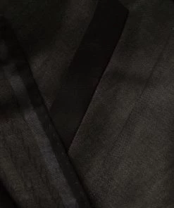 ( Nouvelle Collection ) Rick Owens 09 BLACK Manteau Boutonné à Design à Empiècements Homme -Rick Owens Soldes 18100588 38462707 600