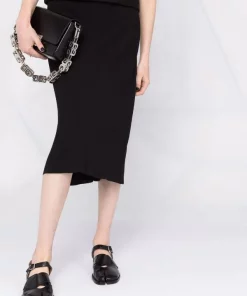 ( Nouvelle Collection ) Rick Owens Jupe Mi-longue En Maille à Taille Haute Femme 10 ( Nouvelle Collection ) Rick Owens Jupe Mi-longue En Maille à Taille Haute Femme -Rick Owens Soldes 18106488 38691103 600