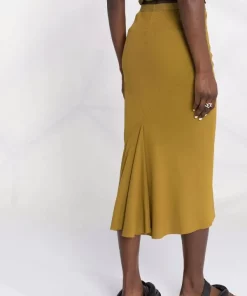 ( Nouvelle Collection ) Rick Owens Jupe Mi-longue En Maille à Taille Haute Femme -Rick Owens Soldes 18106489 38692576 600