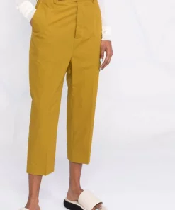 ( Nouvelle Collection ) Rick Owens 72 SULPHATE Pantalon Fuselé à Coupe Courte Femme -Rick Owens Soldes 18106490 38695213 600