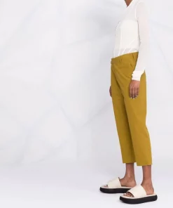 ( Nouvelle Collection ) Rick Owens 72 SULPHATE Pantalon Fuselé à Coupe Courte Femme -Rick Owens Soldes 18106490 38695231 600