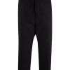 ( Nouvelle Collection ) Rick Owens 09 BLACK Pantalon De Costume à Coupe Courte Homme -Rick Owens Soldes 18106493 38704308 600
