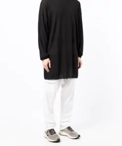 ( Nouvelle Collection ) Rick Owens Black Sweat à Coupe Longue Homme -Rick Owens Soldes 18111496 38687682 600