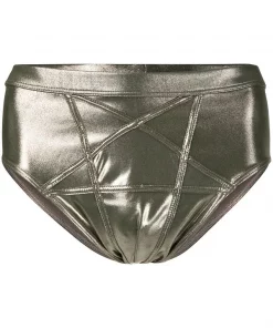 Rick Owens Slip De Bain à Fini Brillant Homme