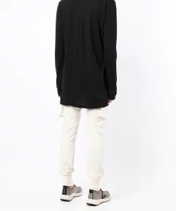 Rick Owens 09 BLACK T-shirt à Col V Homme -Rick Owens Soldes 18117241 38764643 600