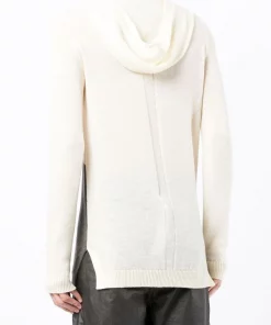 ( Nouvelle Collection ) Rick Owens 213409 Hoodie En Maille à Manches Longues Homme -Rick Owens Soldes 18132395 38686721 600