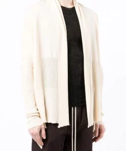 ( Nouvelle Collection ) Rick Owens Cardigan à Ourlet Plus Long Au Dos Homme -Rick Owens Soldes 18133107 38660738 600