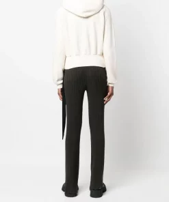 ( Nouvelle Collection ) Rick Owens Hoodie Zippé En Coton Biologique 21 NATURAL -Rick Owens Soldes 18134531 39020790 600