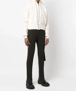 ( Nouvelle Collection ) Rick Owens Hoodie Zippé En Coton Biologique 21 NATURAL -Rick Owens Soldes 18134531 39021465 600