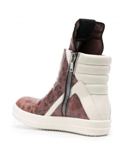 ( Nouvelle Collection ) Rick Owens 13111 BURNT PINK/MILK/MILK Baskets Montantes à Imprimé Graphique Homme 8 ( Nouvelle Collection ) Rick Owens 13111 BURNT PINK/MILK/MILK Baskets Montantes à Imprimé Graphique Homme -Rick Owens Soldes 18136312 38958299 600