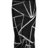 Rick Owens 0921 BLACK/WHITE Jupe Mi-longue à Imprimé Abstrait Femme -Rick Owens Soldes 18138886 38791763 600