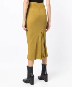 Rick Owens Jupe Mi-longue à Taille élastiquée 72 SULPHATE -Rick Owens Soldes 18139673 38790784 600