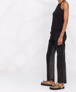 ( Nouvelle Collection ) Rick Owens 09 BLACK Débardeur à Dos-nu Femme -Rick Owens Soldes 18165409 38800666 600