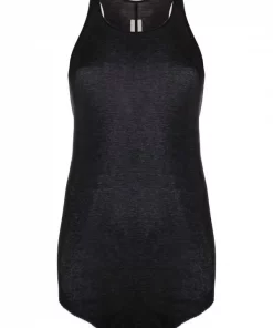 ( Nouvelle Collection ) Rick Owens 09 BLACK Débardeur à Dos-nu Femme