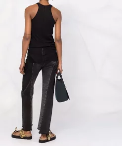 ( Nouvelle Collection ) Rick Owens 09 BLACK Débardeur à Dos-nu Femme -Rick Owens Soldes 18165409 38804507 600