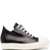 ( Nouvelle Collection ) Rick Owens NERO Baskets Montantes à Lacets Femme