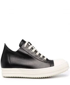 ( Nouvelle Collection ) Rick Owens NERO Baskets Montantes à Lacets Femme