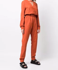 ( Nouvelle Collection ) Rick Owens Combinaison à Col V 53 ORANGE 9 ( Nouvelle Collection ) Rick Owens Combinaison à Col V 53 ORANGE -Rick Owens Soldes 18170620 38718051 600