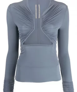 ( Nouvelle Collection ) Rick Owens Blouse à Détails De Découpes 36 BRUISE