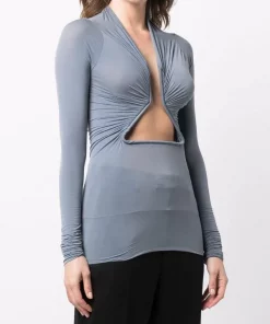 ( Nouvelle Collection ) Rick Owens Blouse à Détails De Découpes 36 BRUISE -Rick Owens Soldes 18172303 38715224 600